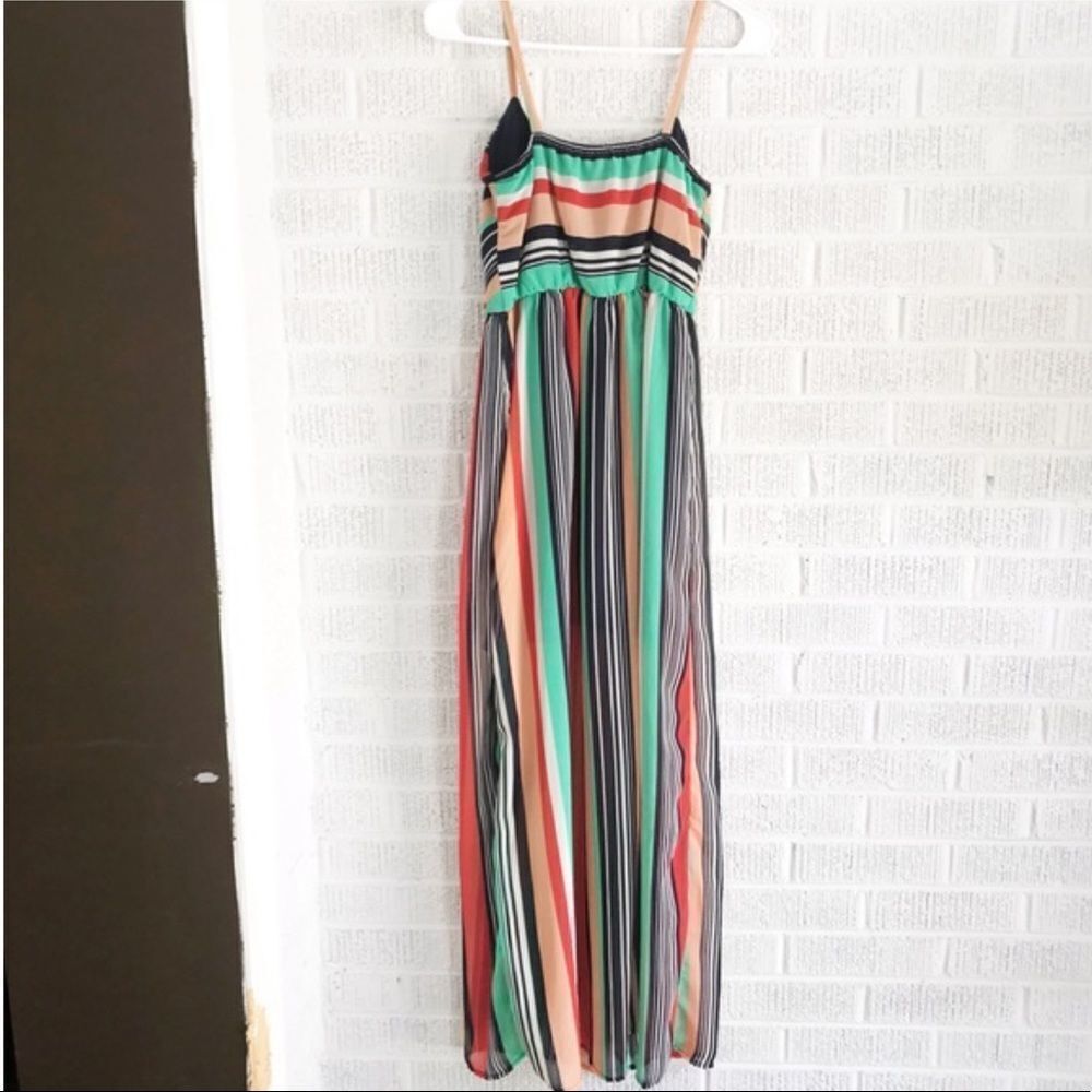 Ruby Rox Juniors Striped Illusion Maxi Dress - image 5
